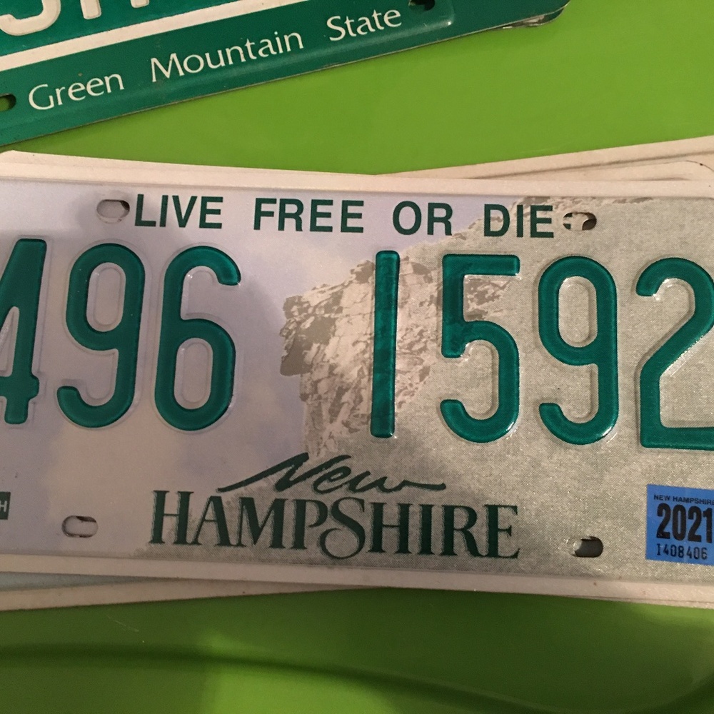 New Hampshire License Plate
